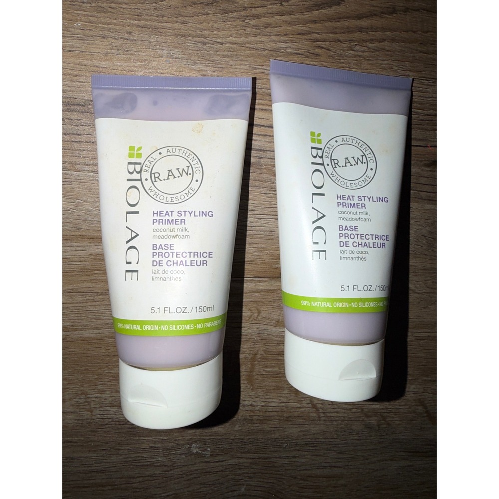 Matrix Biolage Heat Styling Primer R.A.W. Coconut Milk Hair care raw Set of 2